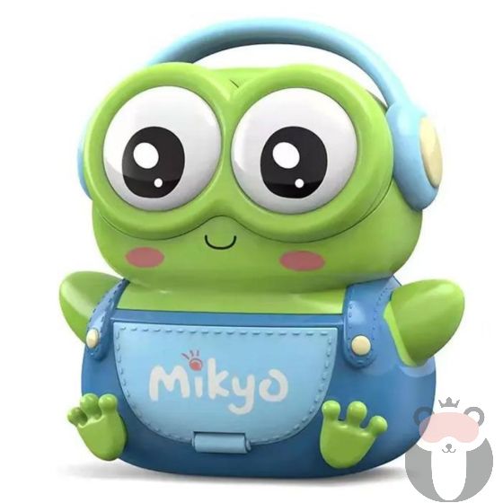 Интерактивна детска касичка с код  с музика, жабка