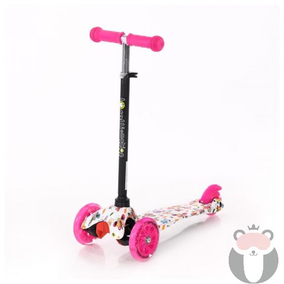 Lorelli Детска Тротинетка Mini, Pink Butterfly