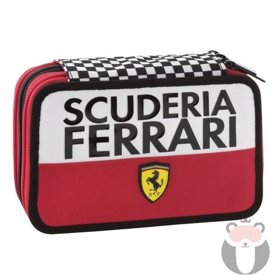 Ученически несесер Ferrari с 3 ципа и съдържание