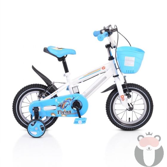 Moni Детски велосипед 12" със светеща рамка - 1290, Син