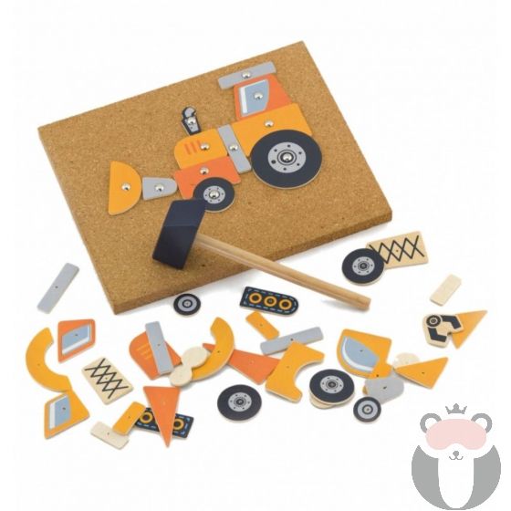 Дървена играчка Направи си кола - детски играчки за момчета, Viga Toys