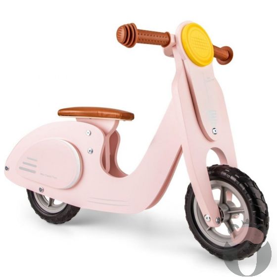 Детски дървен баланс скутер в розово, New classic toys