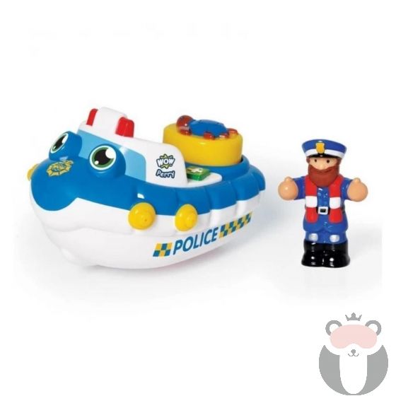 Играчка за баня - Полицейската лодка на Пери Wow