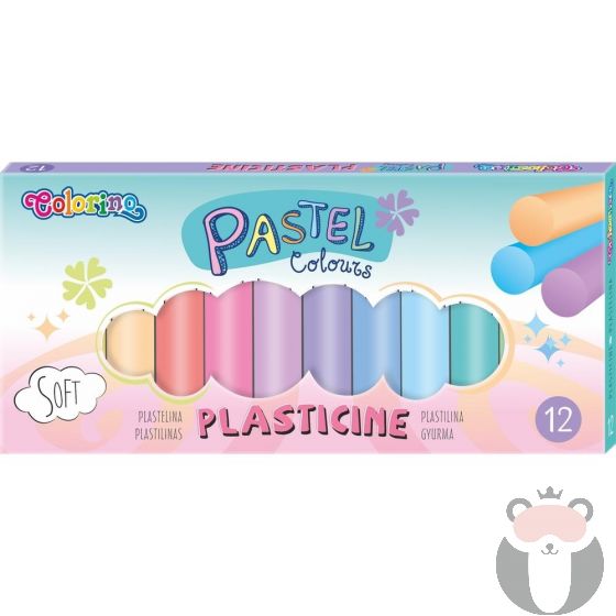 Colorino Пластилин 12 пастелни цвята