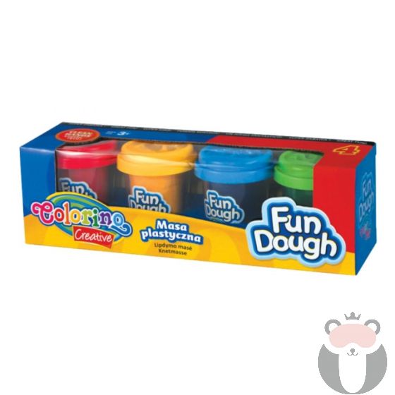 Colorino Мек пластилин 4 цвята Fun Dough 