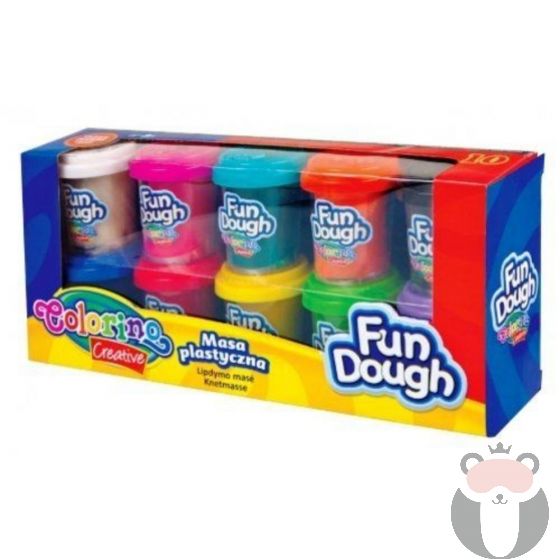 Colorino Мек пластилин 10 цвята Fun Dough 