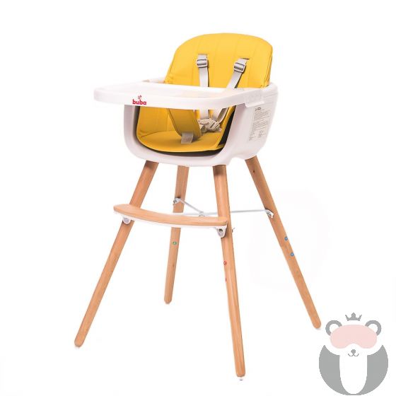  Buba Детско столче за хранене Carino, Жълт 6м+