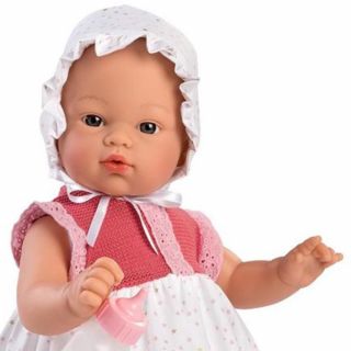 Кукла-бебе Коке с дълга рокля и биберон, Asi dolls