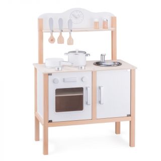 Дървена детска кухня за игра - Класик в бяло New classic toys