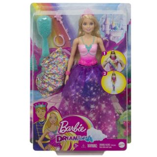 Кукла Mattel Barbie Дриймтопия 2в1 Принцеса/Русалка GTF92