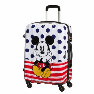 American Tourister Детски куфар за път 65см Disney Legends Mickey Сини точки