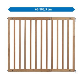 Универсална преграда за врата/стълби с пробиване Reer 46141, Черна