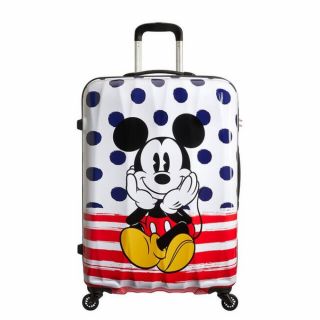 American Tourister Детски куфар за път 75см Disney Legends Mickey Сини точки