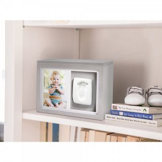 Pearhead Кутия за спомени с бебешки отпечатък - сив