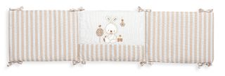 Interbaby детски спален комплект 4 части Rabbits&Dots, 60x120см