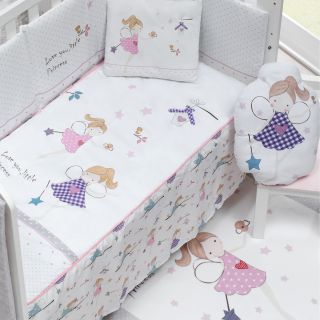 Interbaby детски спален комплект с шалте Sweet Angel (60x120см)