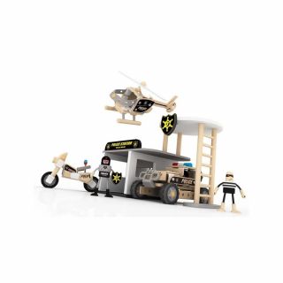 Дървен конструктор за деца - Пожарникарска кола Classic World