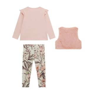 Guess Детски комплект за момиче 3 части PINK ROSES