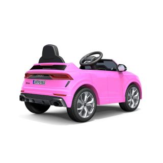 Chipolino Електрическа кола AUDI RSQ8,EVA гуми,кожена седалка, розова