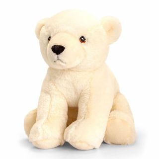 Полярна мечка, екологична плюшена играчка  Keeleco, 18 см., Keel Toys