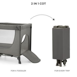 Бебешка кошара Kinderkraft JOY SIMPLE 2 , DARK GREY