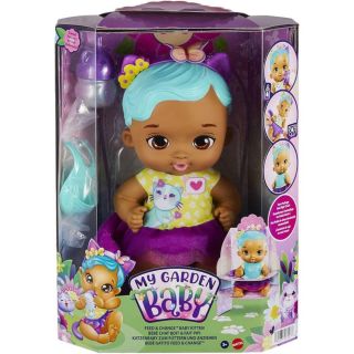 Кукла бебе Mattel My Garden Baby Feet and Change Baby Butterfly Бебе Пеперуда с аксесоари, 30 см.,лилава