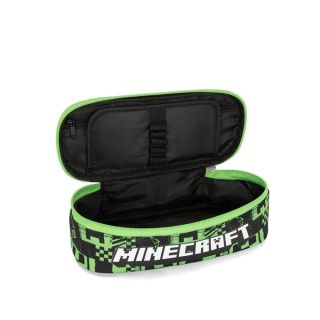 Minecraft Ученически овален несесер Pixels Green