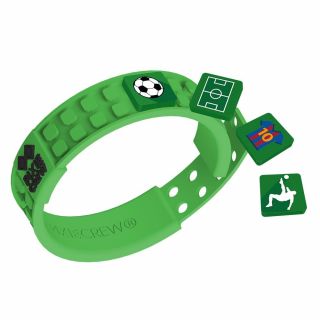 Силиконова гривна Pixie Crew PXX02, Зелена/Футбол