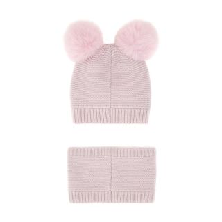 Guess Комплект шал и шапка BALLET PINK