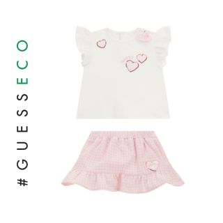 Guess Официален бебешки сет Pink Heart
