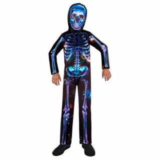 Детски карнавален костюм Amscan Neon Skeleton Boy 3-4 години