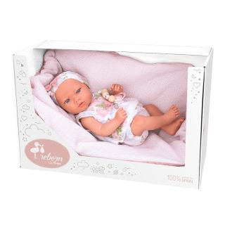 Arias Кукла-бебе Инна с розово одеяло и аксесоари - 38 см