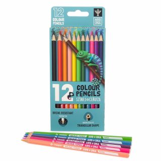 Ars Una Цветни моливи 12 бр. триъгълни 