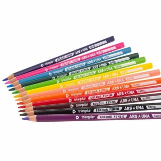 Ars Una Цветни моливи 12 бр. триъгълни 