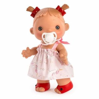 Кукла Даниела розова рокля с еднорог, Asi dolls