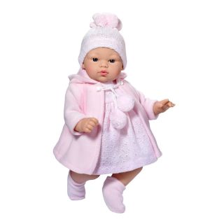 Asi, Дрехи за кукла, Розово палтенце и шапка за кукла Коке