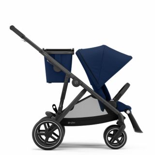 Бебешка количка за близнаци Cybex Gazelle S Navy Blue black