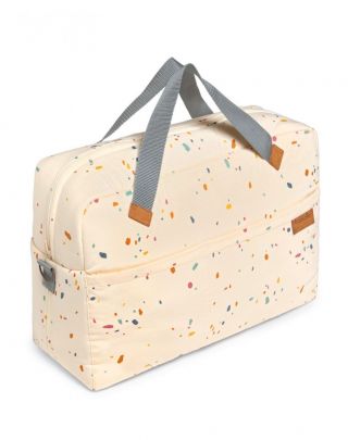Baby Clic Голяма бебешка пътна чанта 36х47х15см - Confetti Ivory