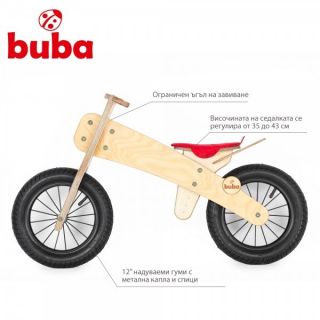 Детско дървено колело за балансиране без педали 3-6г