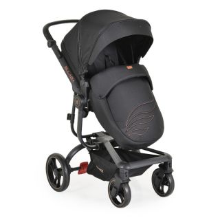 Cangaroo Комбинирана детска количка  ELLADA 2В1, Черна