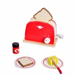 Дървен тостер за игра, червен, Classic World