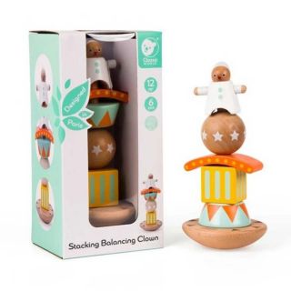 Classic World Дървена играчка за баланс и координация - Веселият клоун