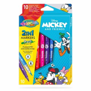 Colorino Двувърхи флумастери 10 цвята Mickey & Friends Disney