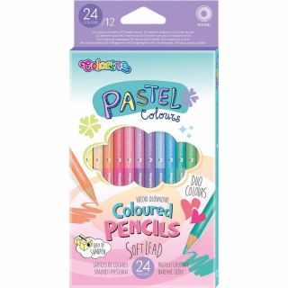 Colorino Цветни моливи пастелни цветове 24 цвята
