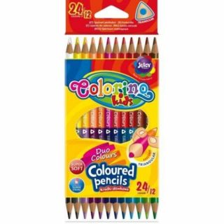 Colorino Цветни моливи 24 цвята, 12 бр.