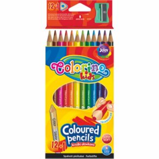 Colorino Цветни моливи + острилка 12 цвята