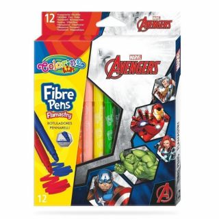  Colorino Флумастери The Avengers 12 цвята Disney