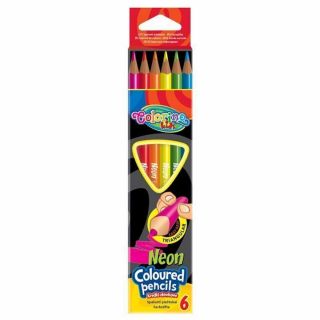 Colorino Цветни моливи 6 неонови цвята