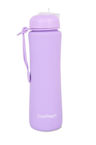 COOLPACK Сгъваема силиконова бутилка PUMP - Powder purple
