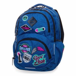  COOLPACK  Ученическа раница DART L - BADGES BLUE